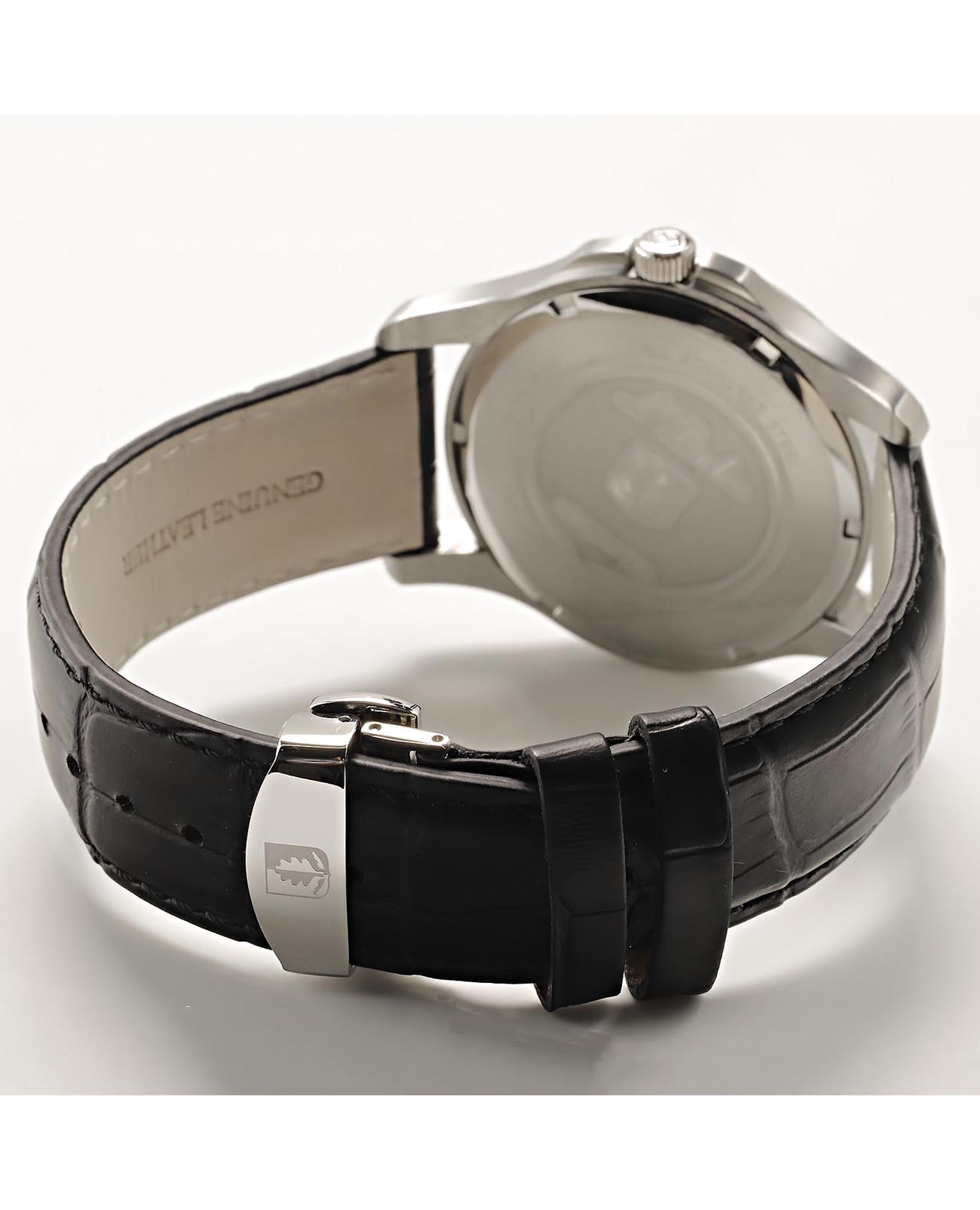 L'Duchen L'Duchen Dynamique D 261.11.31,  швейцария мужские часы на браслете кожаный боковой вид